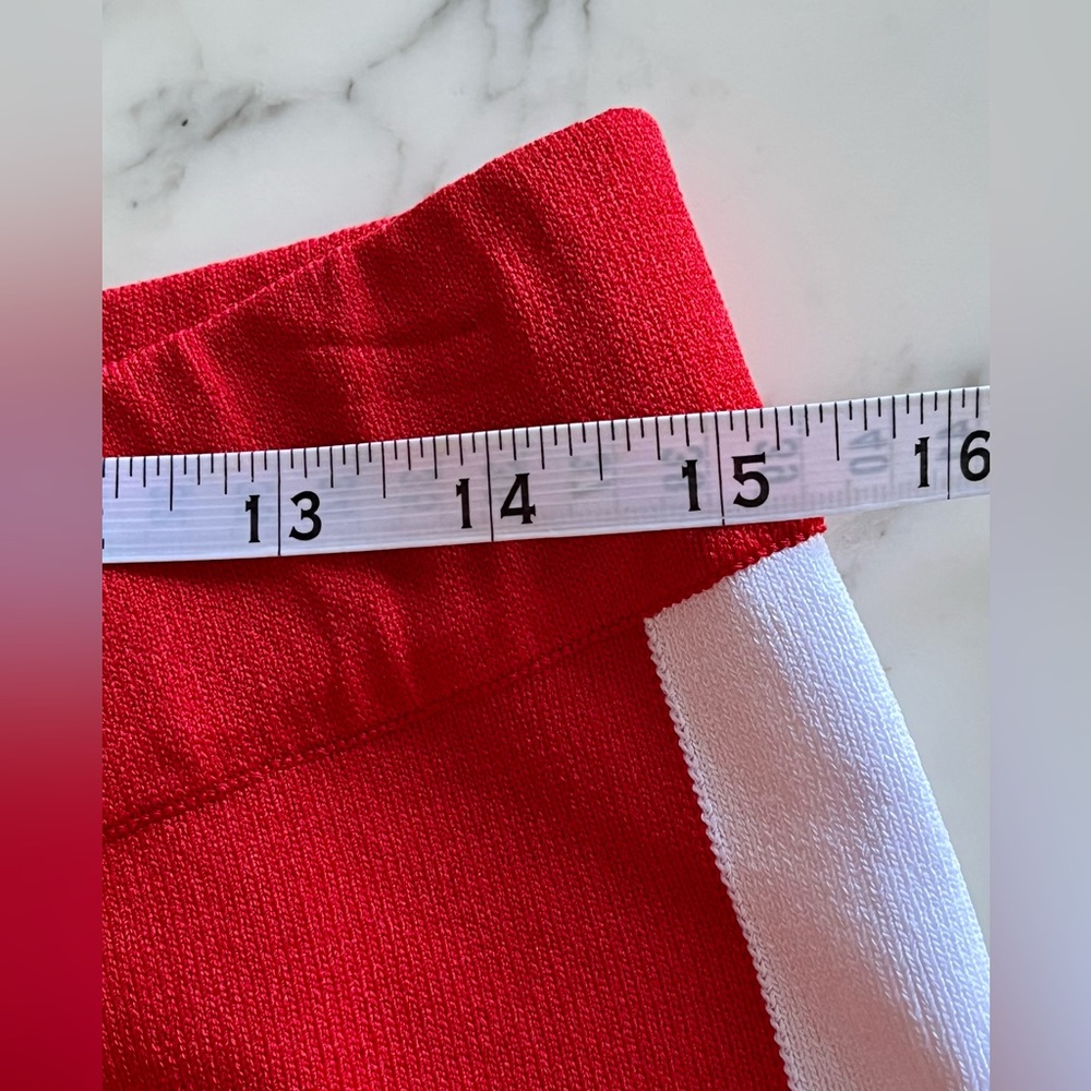 Rare EUC MARLED x OLIVIA CULPO Fashion Track Pants Size L In On Trend Red/ - Picture 10 of 14
